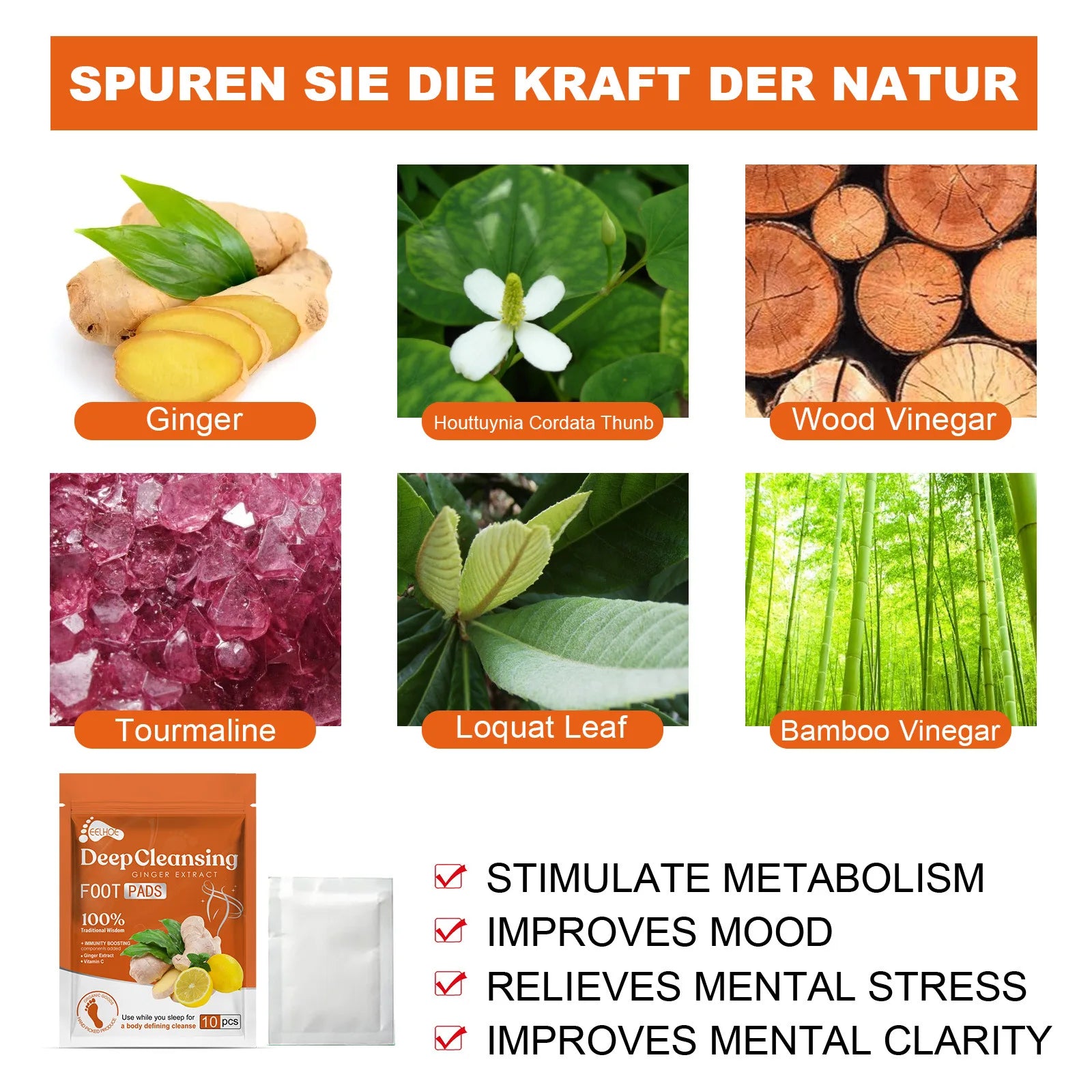 Adesivos Detox naturais para os pés.