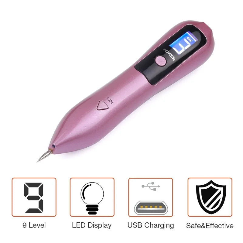Caneta a Laser que remove manchas escuras, sardas, verrugas e até tatuagem