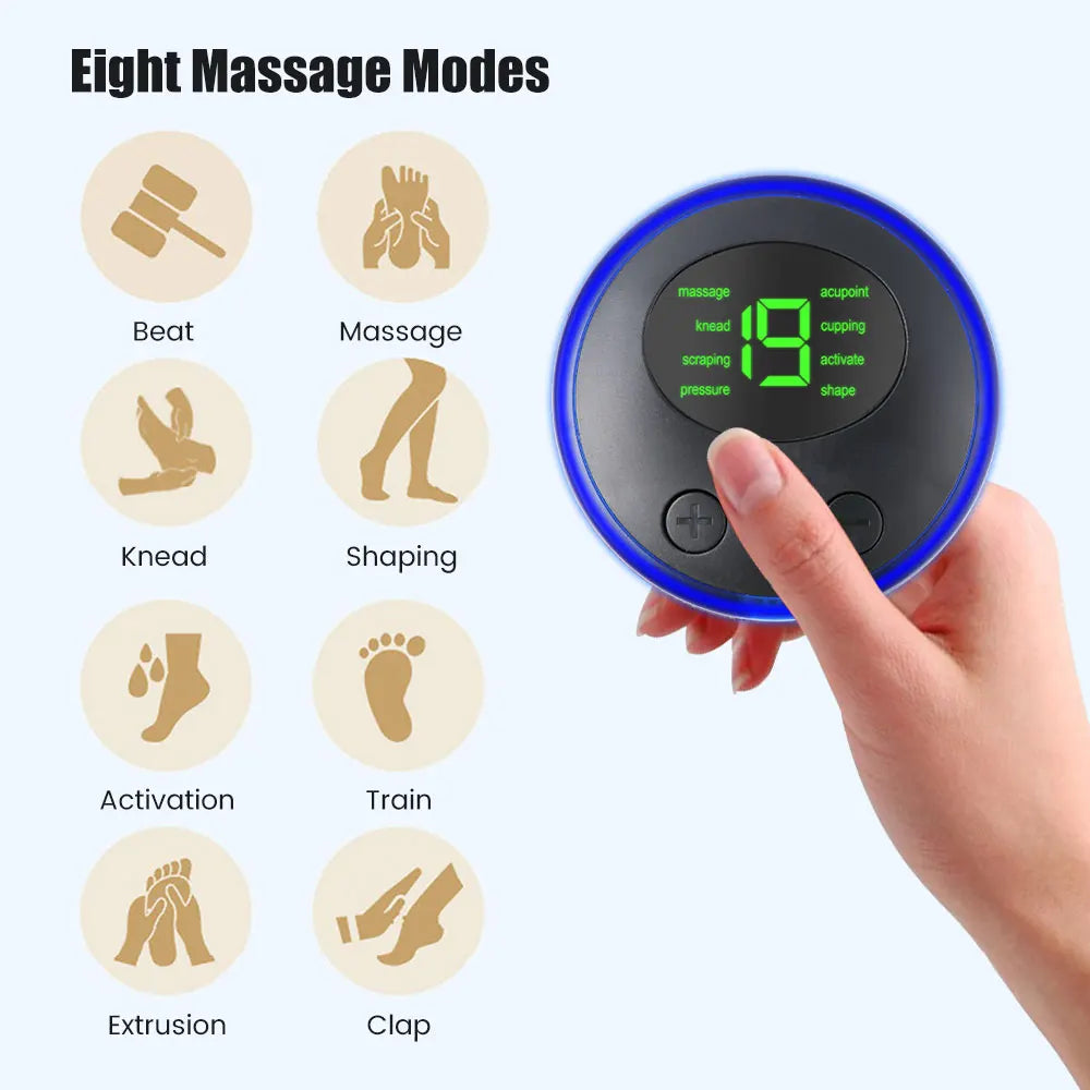 Mini portátil massageador elétrico para pescoço.