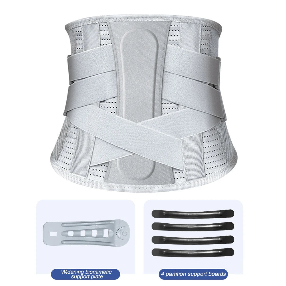 Cinta traseira para lombar. Vem com uma almofada de apoio. Design ergonômico para todas áreas da parte inferior das costas