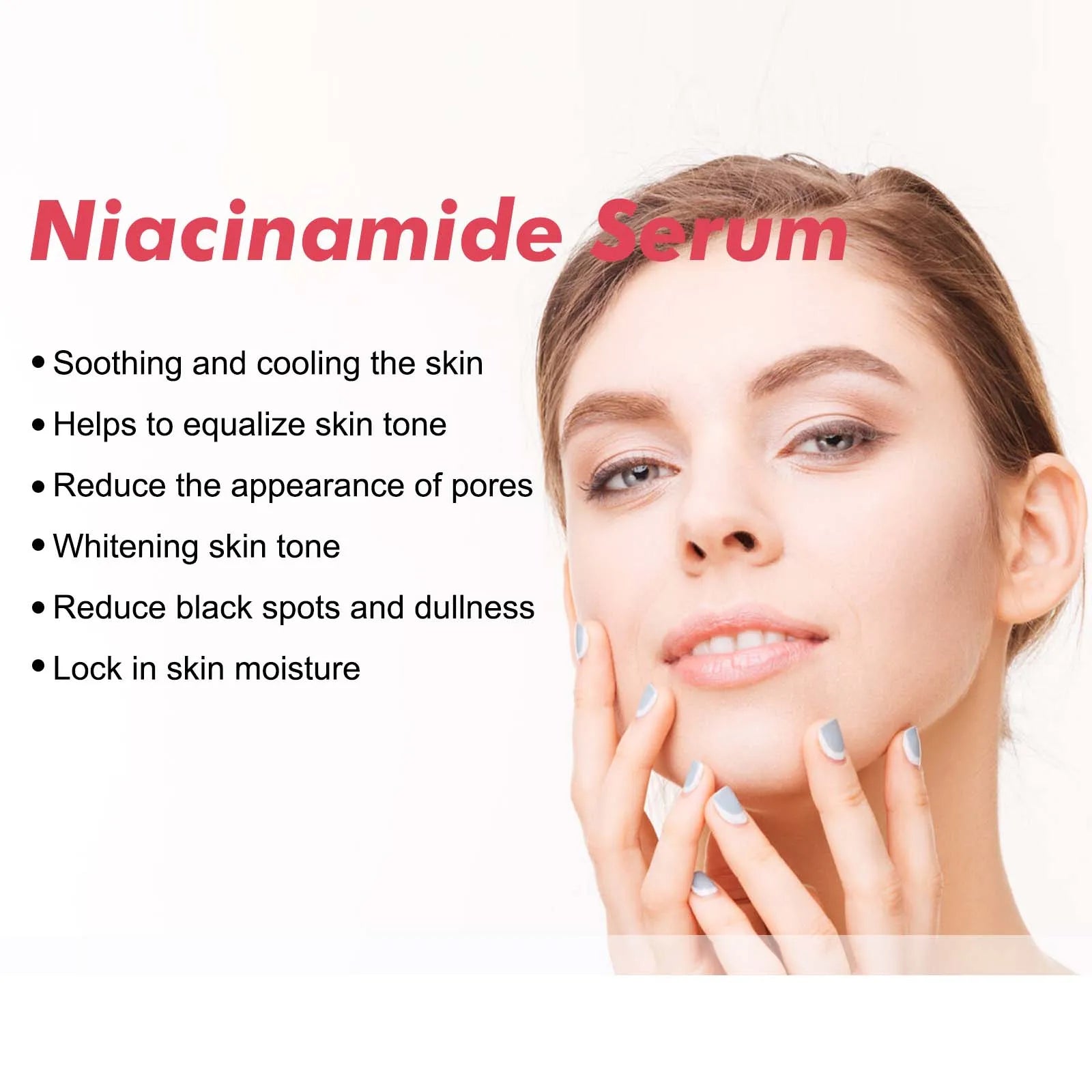 Pêssego 70% com niacinamida. É um soro facial hidratante que trabalha em cima dos poros e remove as manchas escuras