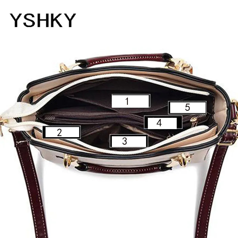 Nova Bolsa Yshky de ombro com designer de luxo para uso feminino.