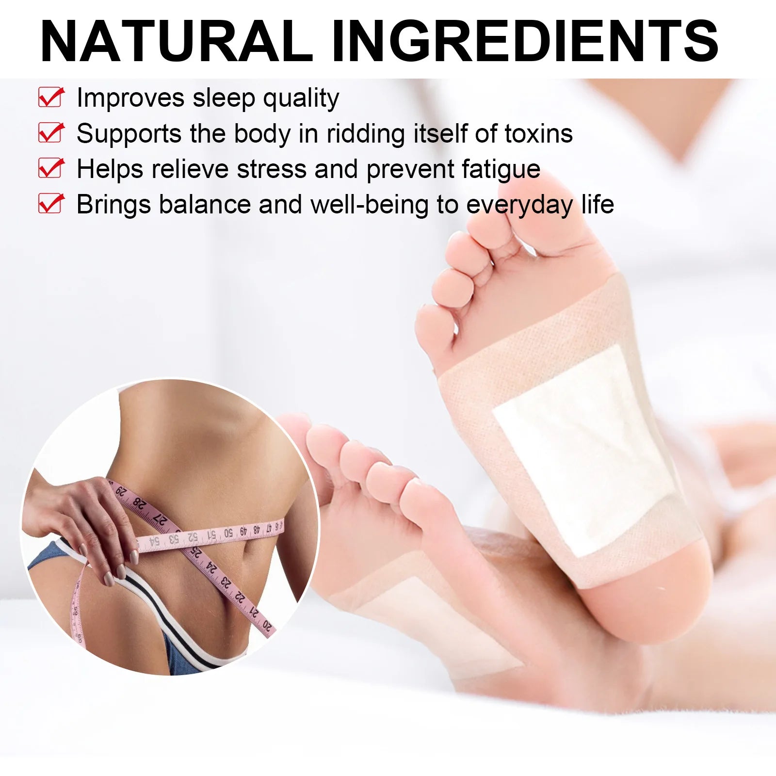 Adesivos Detox naturais para os pés.