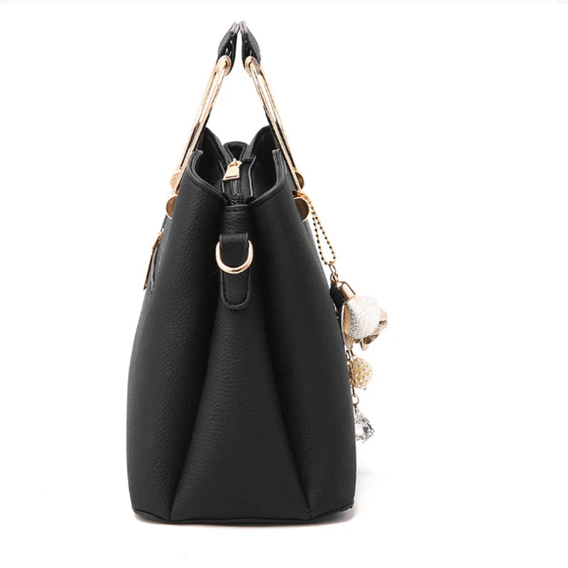 Bolsa Danbaoly de luxo para mulheres. Couro plutônio, pingente crossbody. Opção de manuseio a mão ou ombro