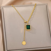 Colar de coração, lua, pérola, estrela multicamadas de aço inoxidável, para mulheres, meninas, cor dourada