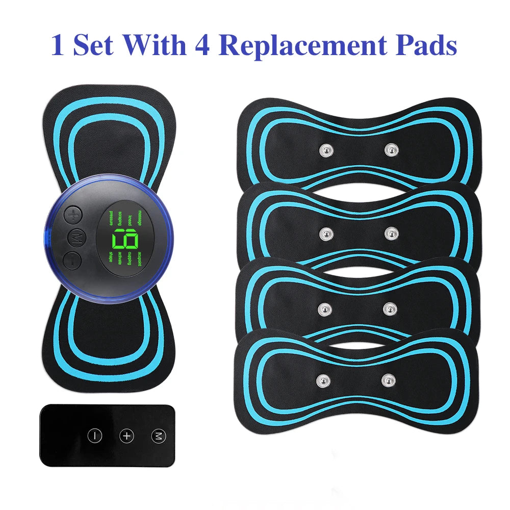 Mini portátil massageador elétrico para pescoço.