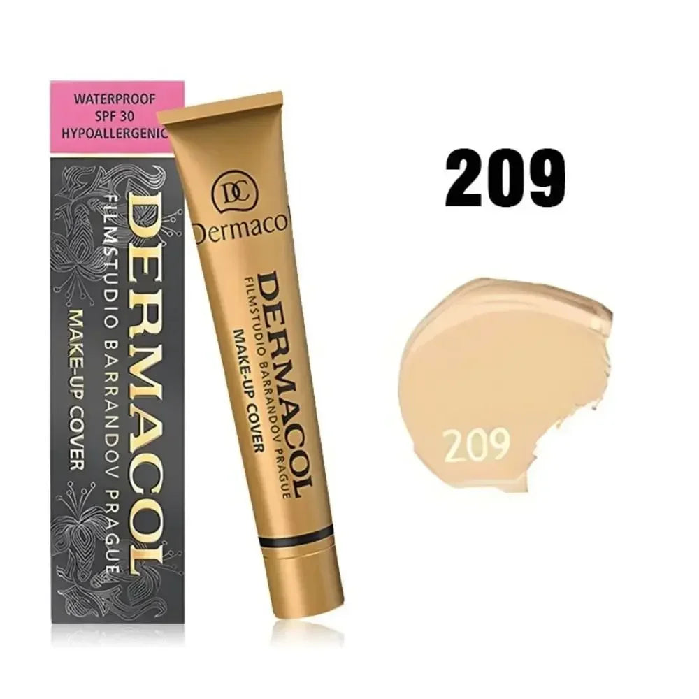 Novo corretivo Dermacol em bastão cremoso com diversos tons, alta qualidade, à prova d'água, corretivo universal, maquiagem natural, base líquida.