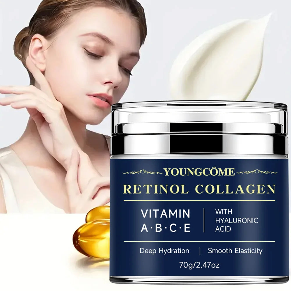 Creme Anti-Idade Premium Youngcôme – Retinol Collagen + Vitaminas A, B, C e E para Pele Mais Jovem, Hidratada e Saudável
