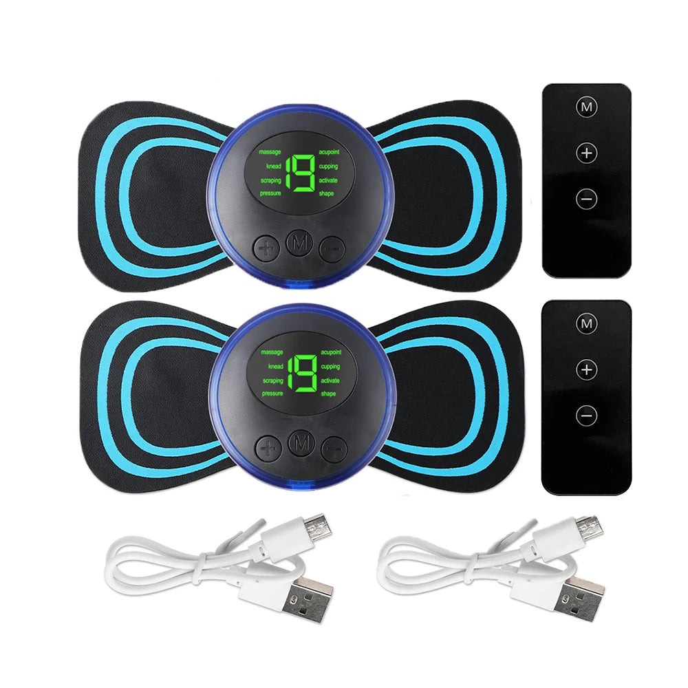 Mini portátil massageador elétrico para pescoço.