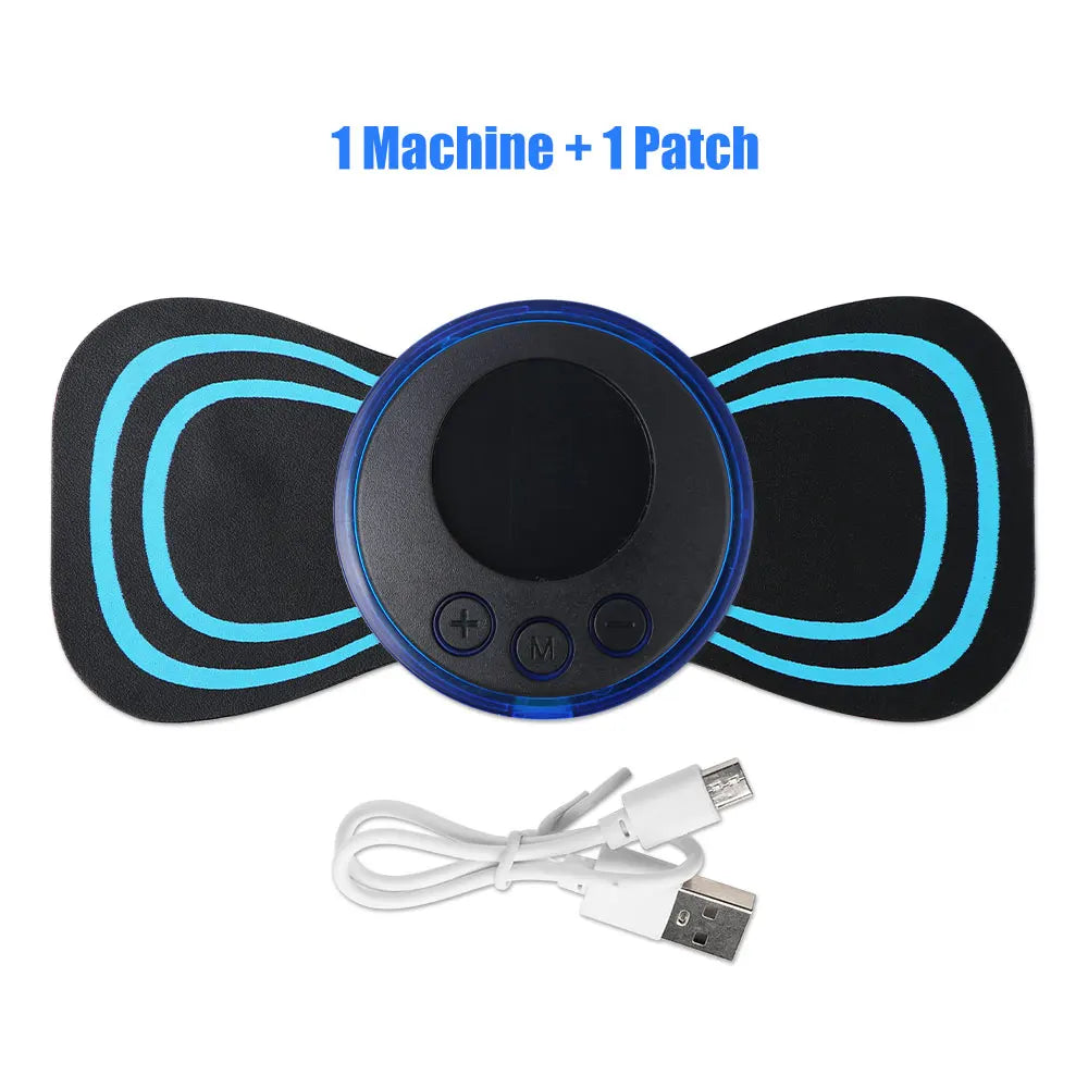 Mini portátil massageador elétrico para pescoço.