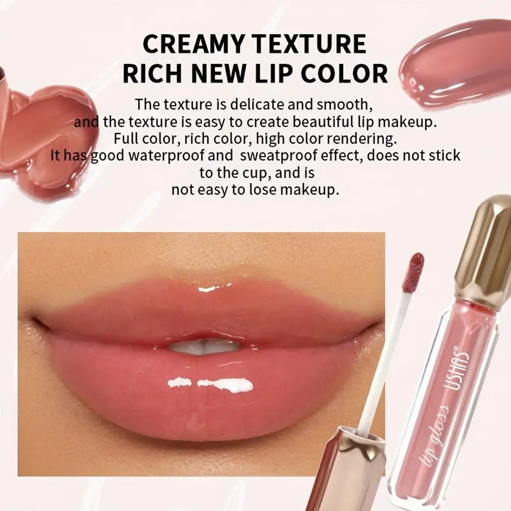 Ushas Gloss o preferido das mulheres. Deixa seus lábios brilhantes causando estilo molhado.