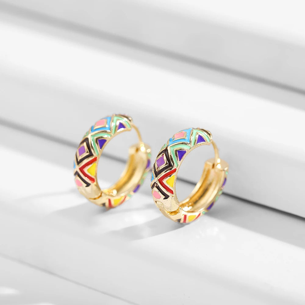 Lindos brincos coloridos para mulheres