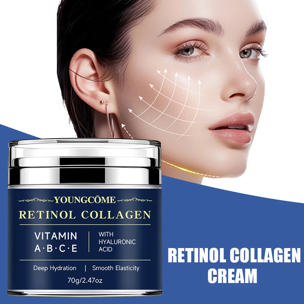 Creme Anti-Idade Premium Youngcôme – Retinol Collagen + Vitaminas A, B, C e E para Pele Mais Jovem, Hidratada e Saudável