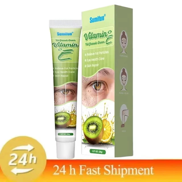 Creme para remoção de grânulos de gordura , ação delicada na área dos olhos