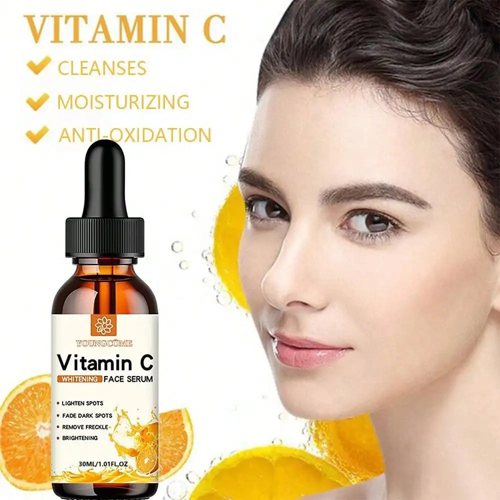 Sérum facial para manchas escuras, hidratante e anti-envelhecimento para cuidados com a pele facial.