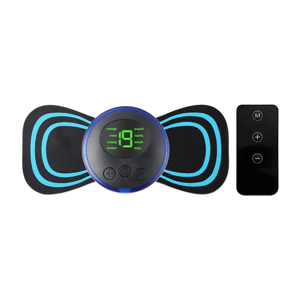 Mini portátil massageador elétrico para pescoço.