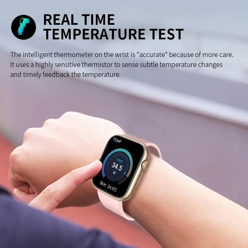 Relógio Inteligente Para Mulheres Tela de Toque Completa Bluetooth Chamada, à Prova D 'Água, Esporte Rastreador de Fitness Smartwatch
