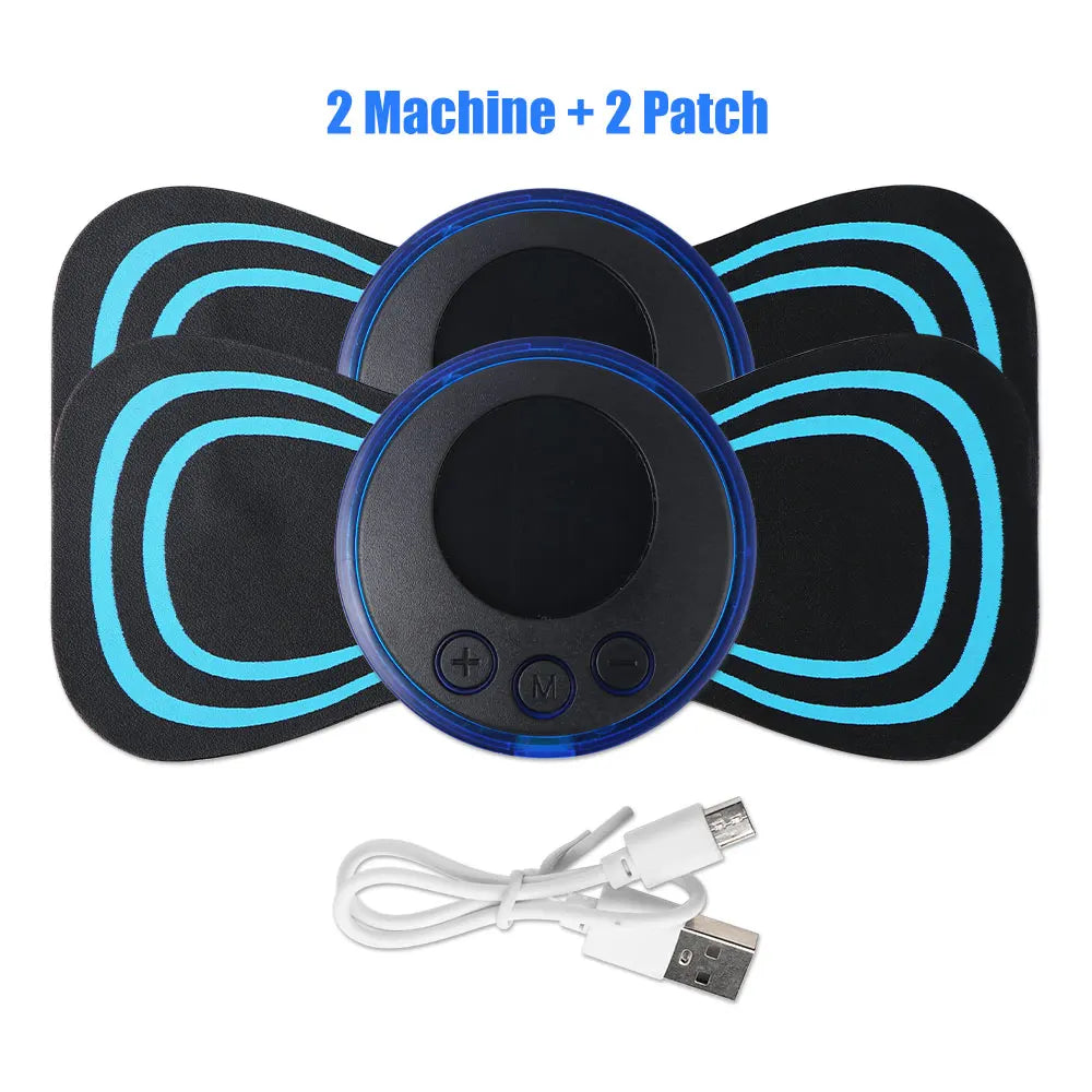 Mini portátil massageador elétrico para pescoço.