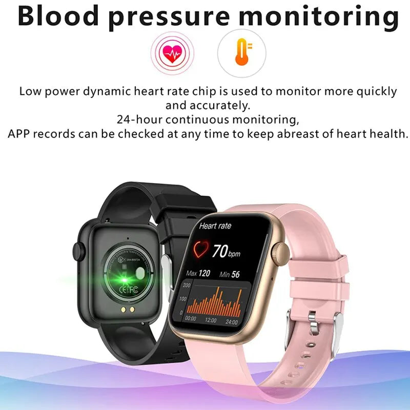 Relógio Inteligente Para Mulheres Tela de Toque Completa Bluetooth Chamada, à Prova D 'Água, Esporte Rastreador de Fitness Smartwatch