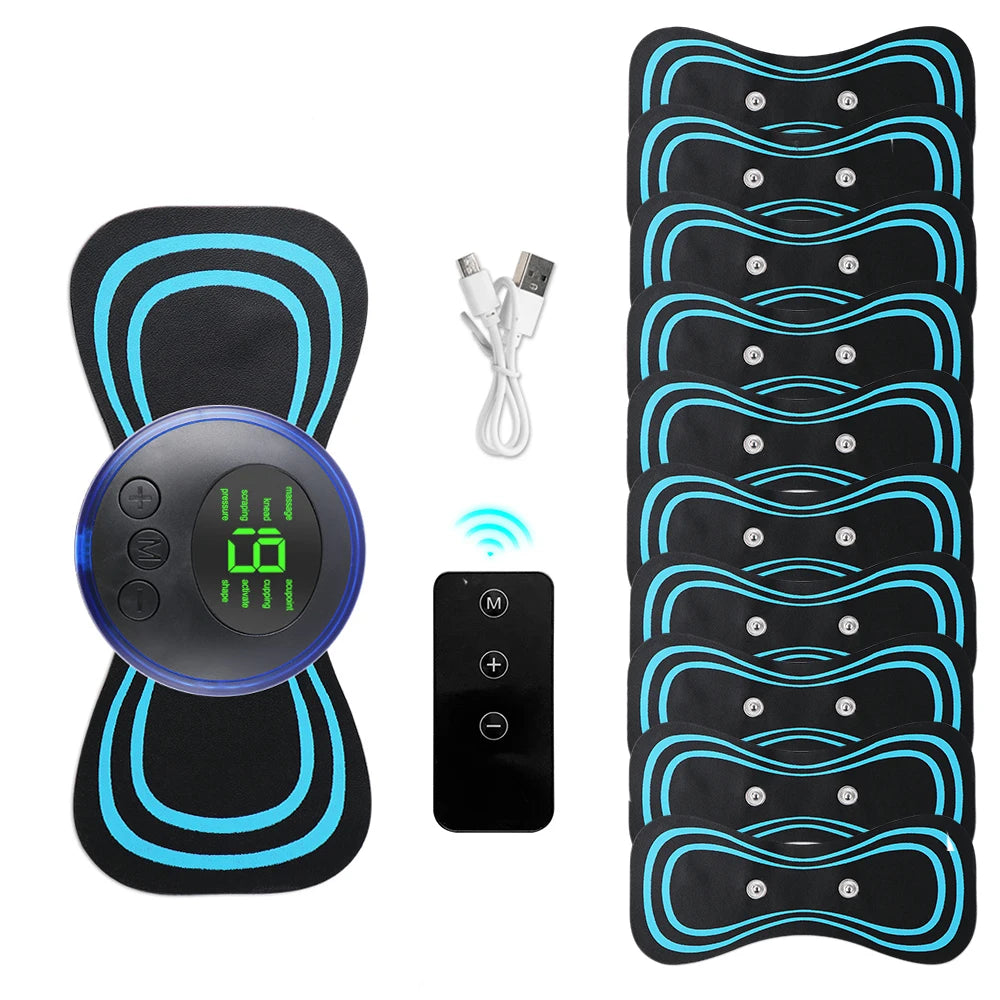 Mini portátil massageador elétrico para pescoço.