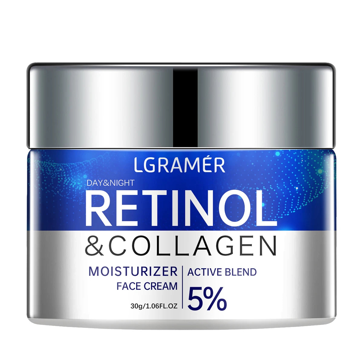 Creme antirrugas com retinol, antienvelhecimento, firmador, suaviza linhas finas, clareador, hidratante e iluminador.