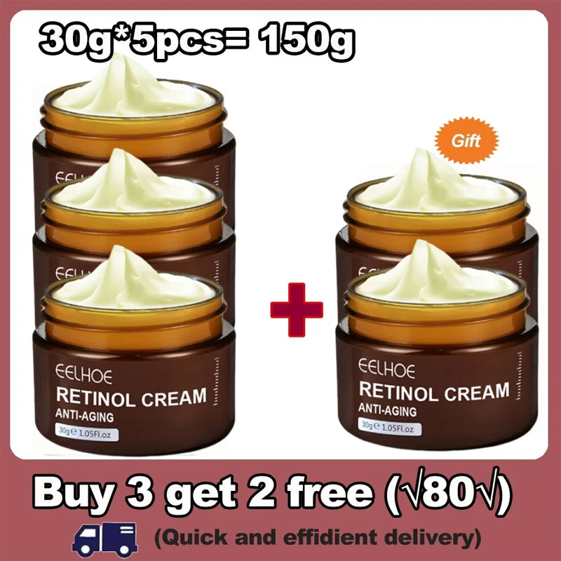 Creme Retinol da Eelhoe. Anti-envelhecimento, anti-inchaço e anti-olheiras. Suaviza e clareia manchas.