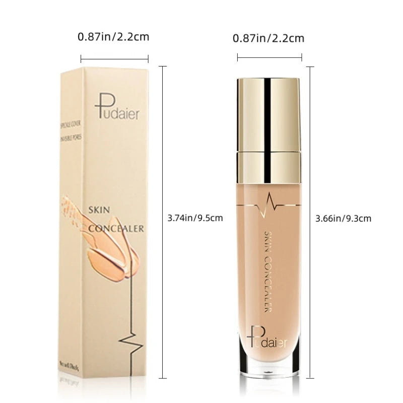 Base Corretiva Skin Pudaier líquido para região dos olhos, milagroso hidratante – esconde suavemente rugas e olheiras, bastão à prova d'água de longa duração.