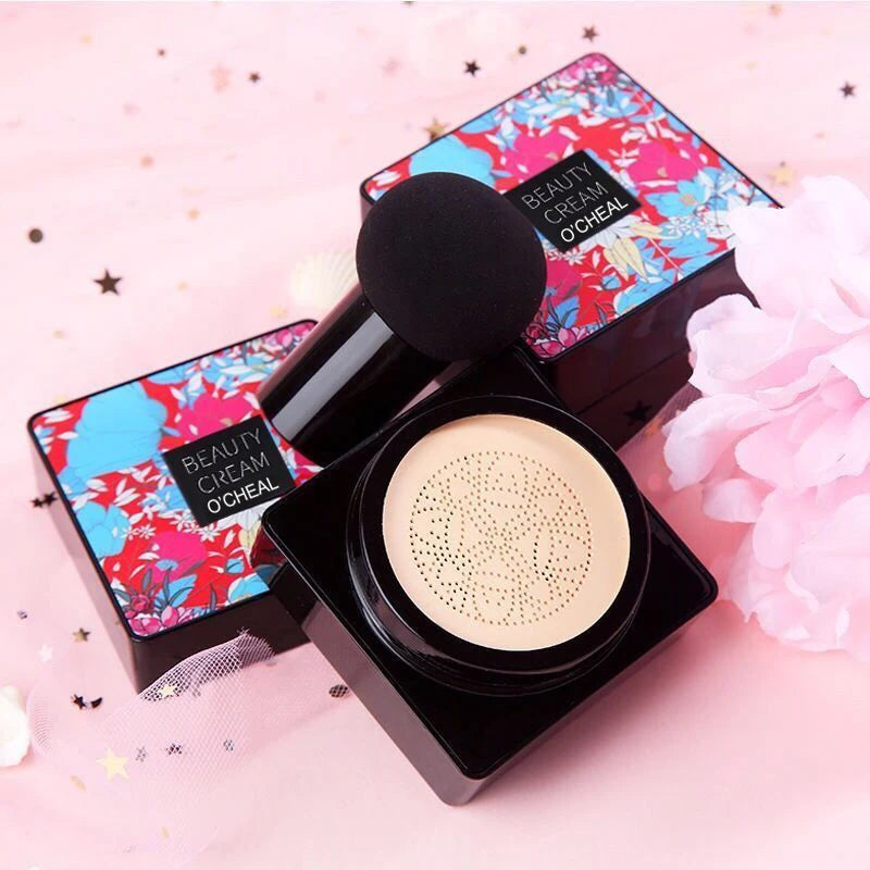 OCHEAL-Mushroom Head Foundation, Base para Maquiagem de Rosto, Corretivo, Vem com Almofada