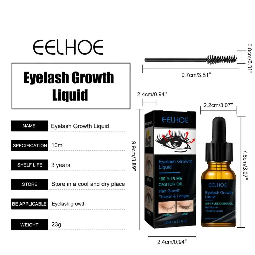 Líquido EELHOE de crescimento rápido para cílios. Sua função principal é de aumentar e engrossar os cílios.