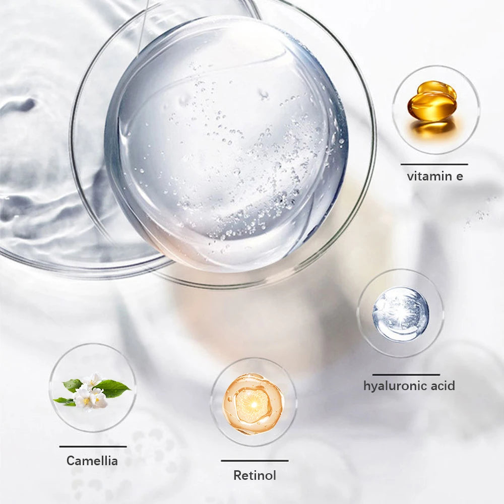 Creme antirrugas com retinol, antienvelhecimento, firmador, suaviza linhas finas, clareador, hidratante e iluminador.