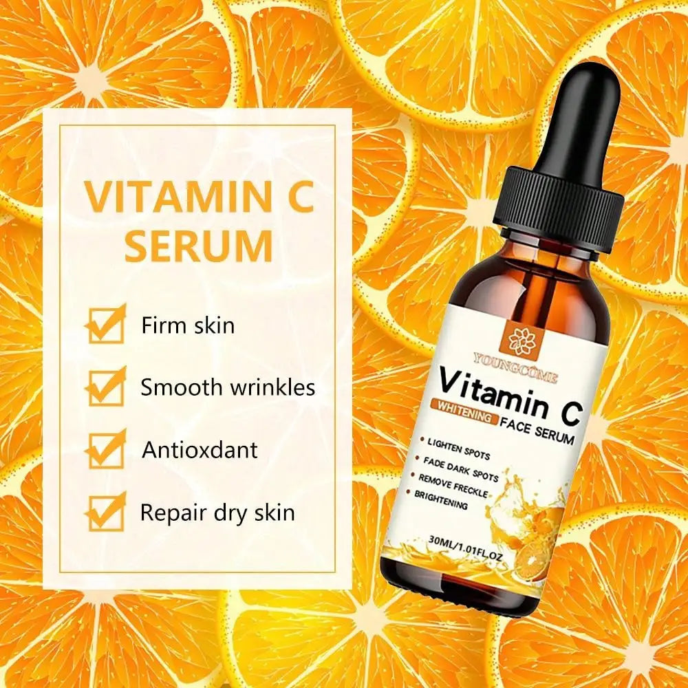 Sérum facial para manchas escuras, hidratante e anti-envelhecimento para cuidados com a pele facial.