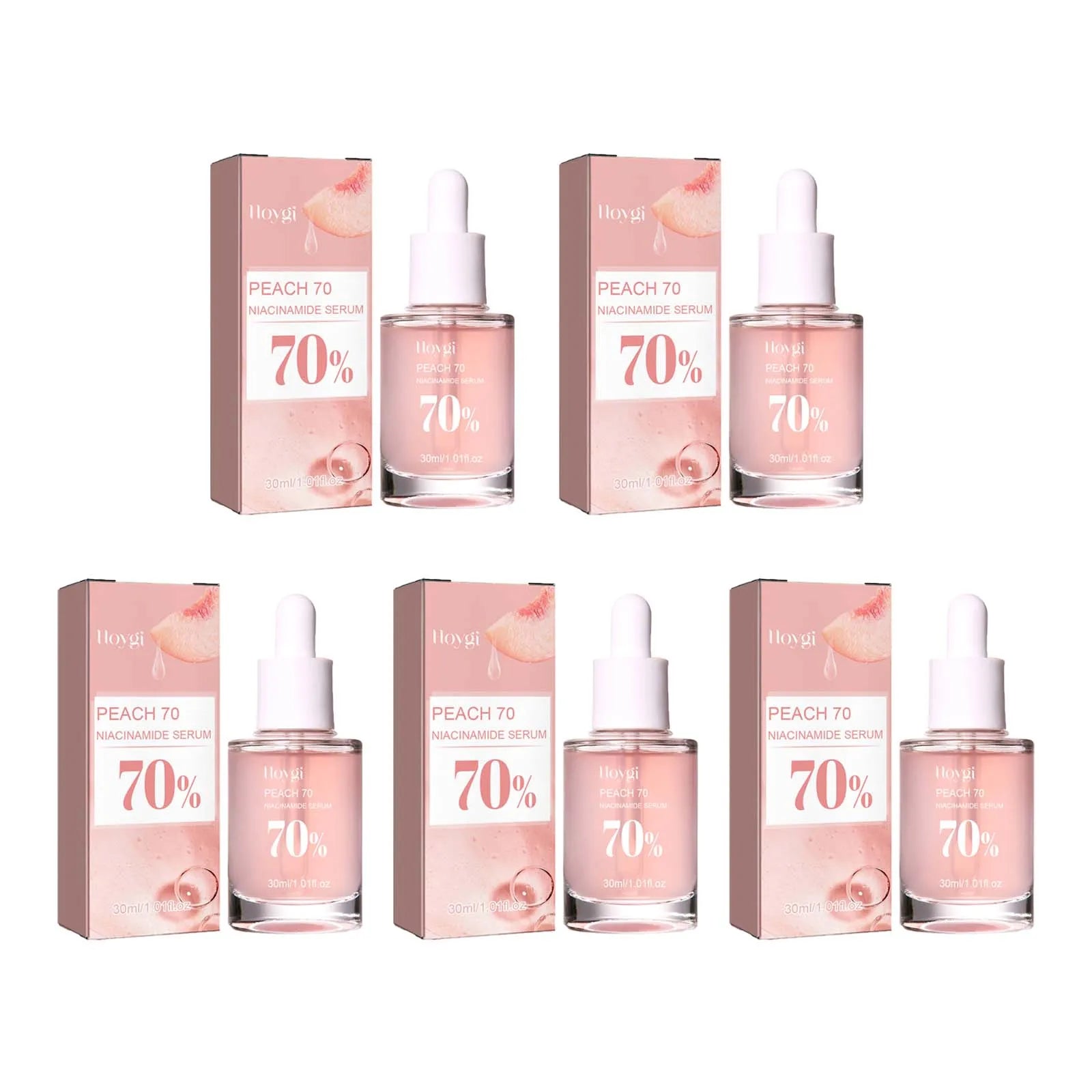 Pêssego 70% com niacinamida. É um soro facial hidratante que trabalha em cima dos poros e remove as manchas escuras