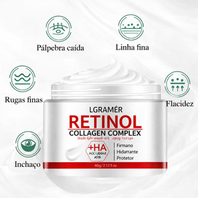 Retinol e Colágeno Lgramér – Creme Anti-Idade com Hidratação Prolongada