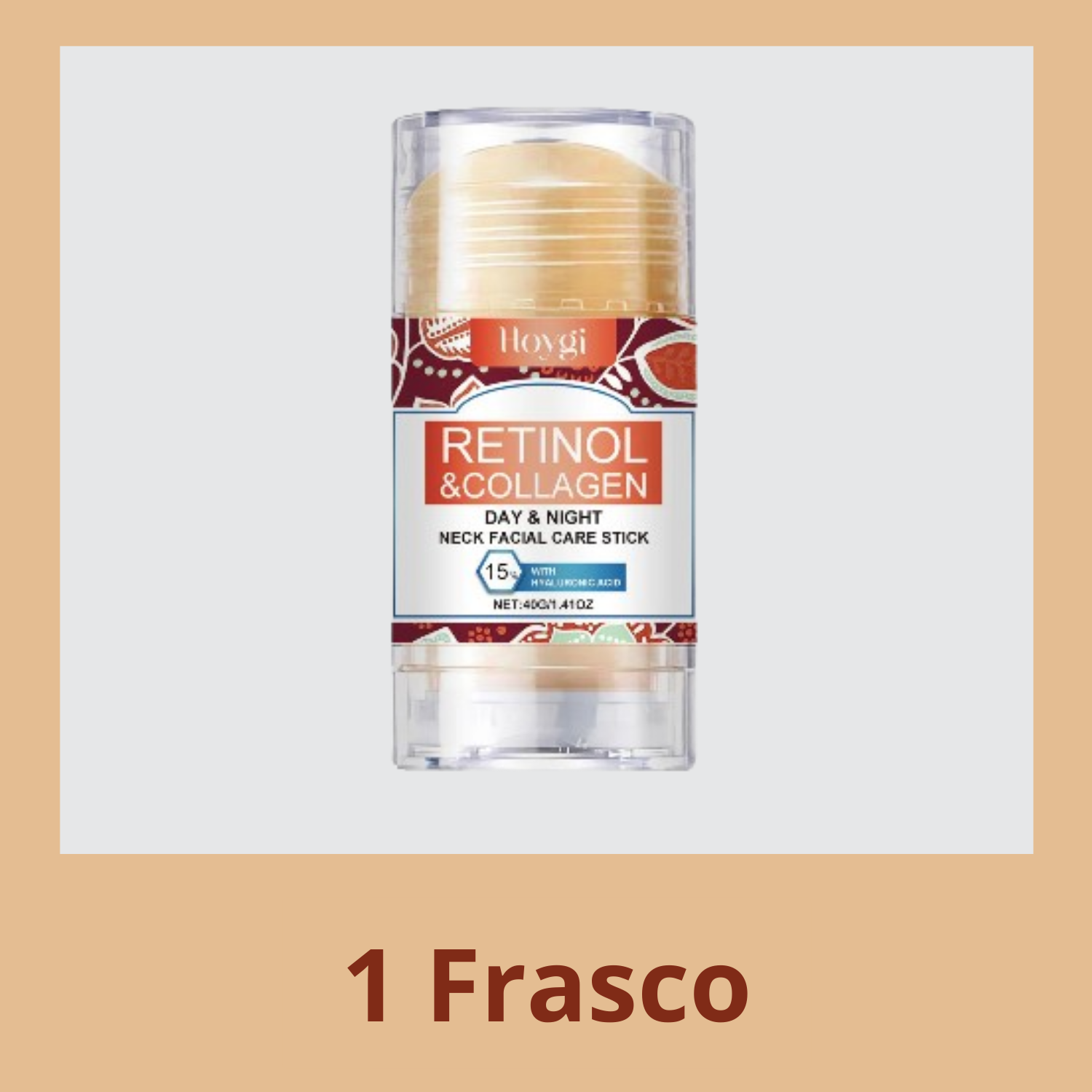 Creme para região do pescoço composto por retinol, colágeno e ácido hialurônico. Reafirma a pele e hidrata.