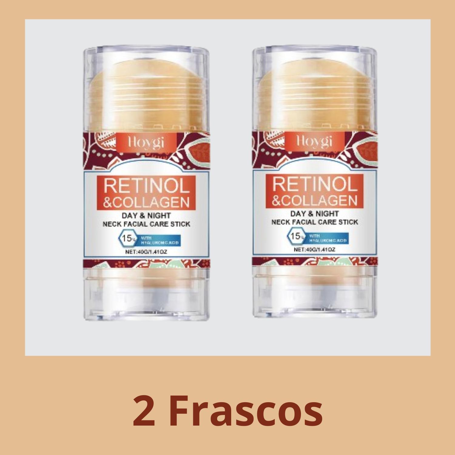 Creme para região do pescoço composto por retinol, colágeno e ácido hialurônico. Reafirma a pele e hidrata.