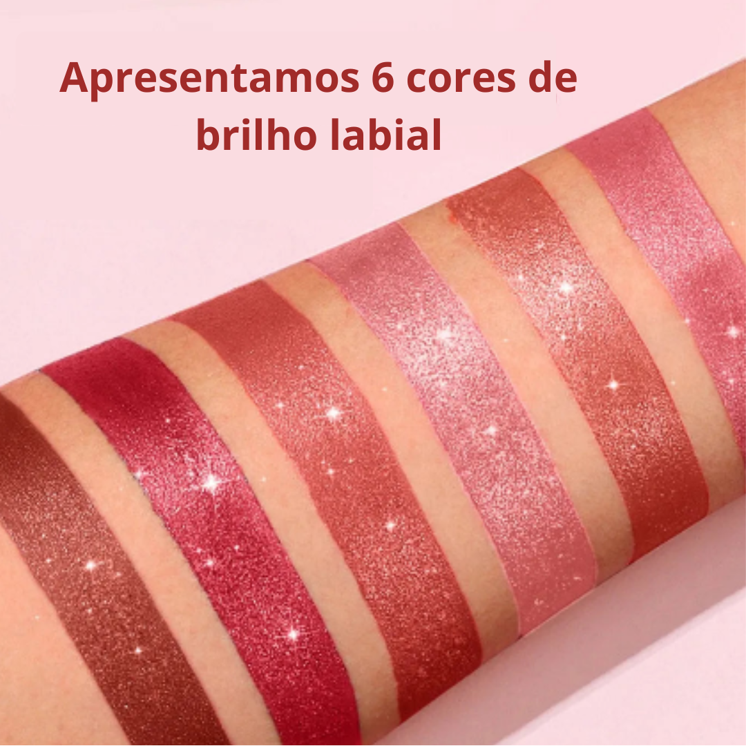 Batom Metálico Sam Sugar – Efeito Pérola e Alta Fixação