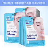 Kit com 10 Máscaras Faciais Bioaqua – Ácido Hialurônico, Retinol e Colágeno | Hidratação, Brilho e Cuidado com a Pele