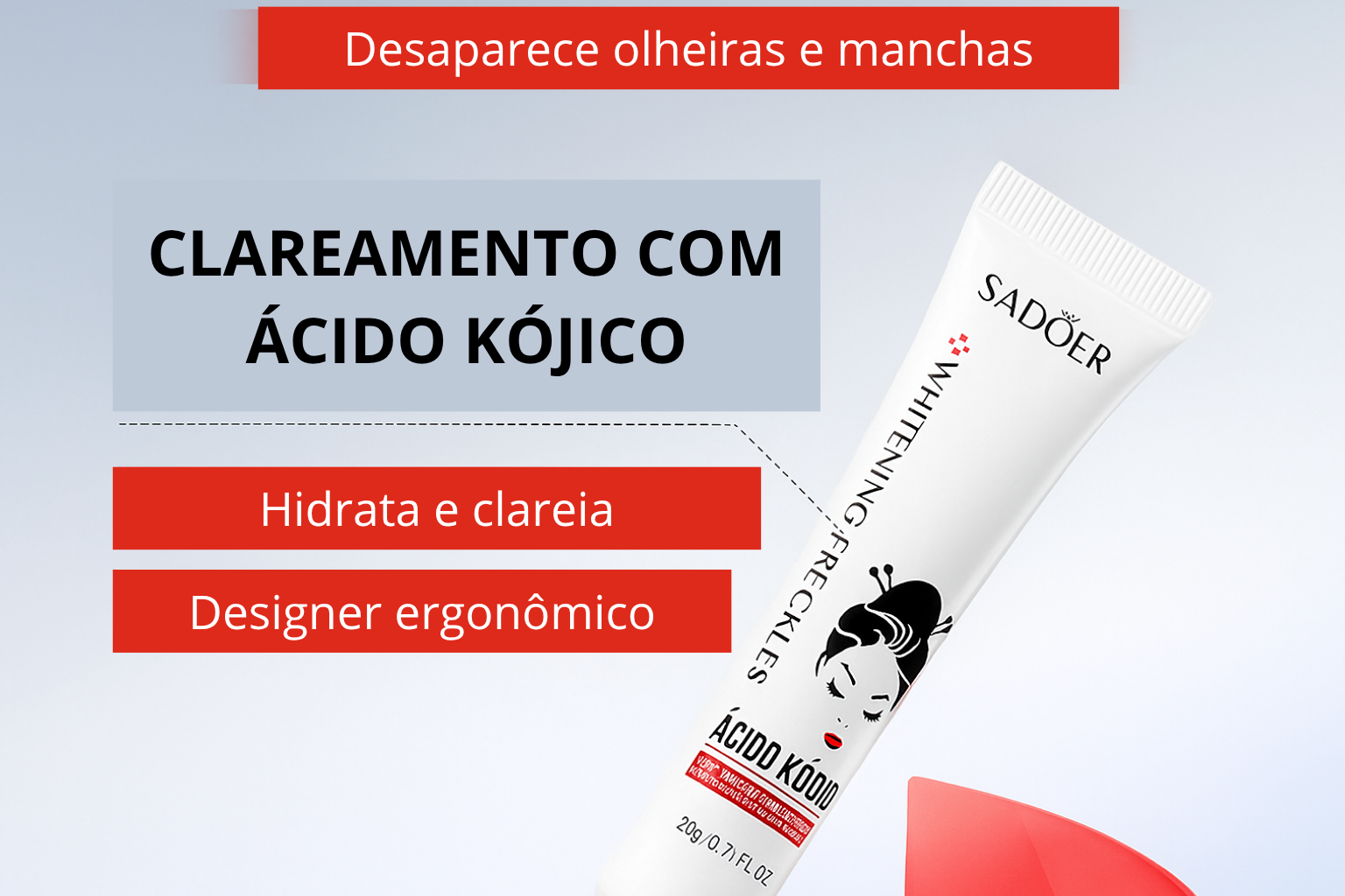 Creme Importado Sadoer Ácido Kójico – Clareador de Olheiras e Manchas