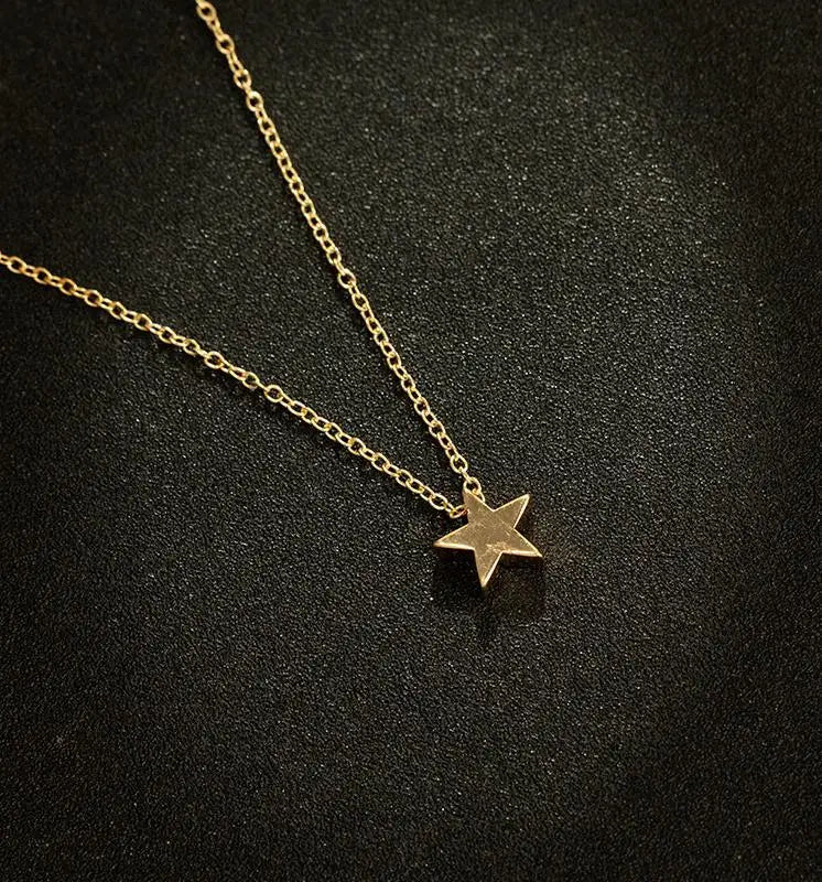 Delicado e Charmoso: Colar Estrela Cor Ouro e Prata