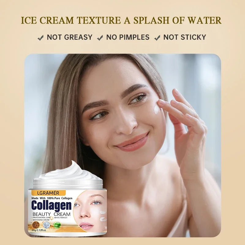 Creme Coreano Anti rugas da LGRAMÉR  para os olhos, hidratante facial anti envelhecimento e nutritivo.
