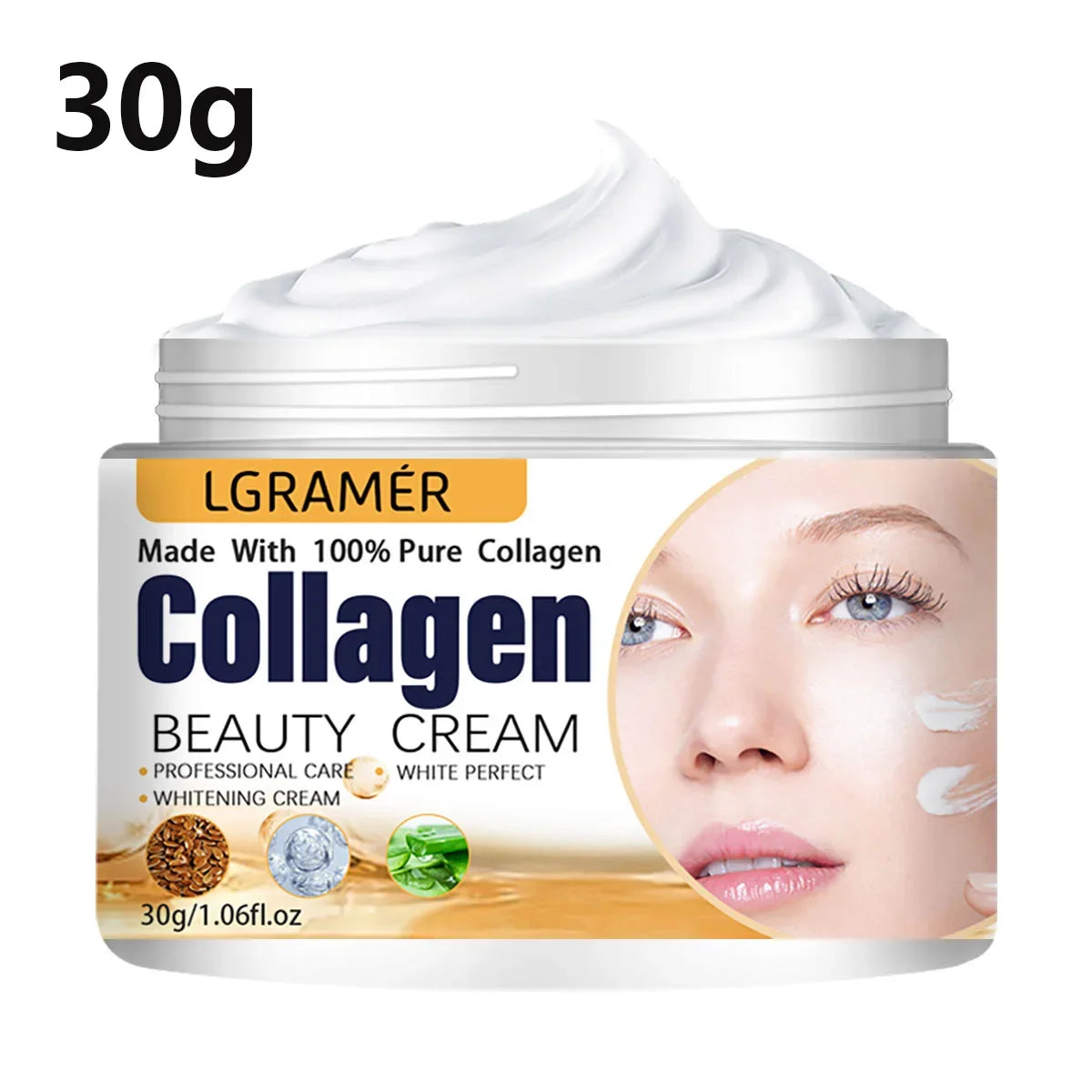 Creme Coreano Anti rugas da LGRAMÉR  para os olhos, hidratante facial anti envelhecimento e nutritivo.