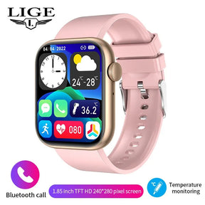 Relógio Inteligente Para Mulheres Tela de Toque Completa Bluetooth Chamada, à Prova D 'Água, Esporte Rastreador de Fitness Smartwatch