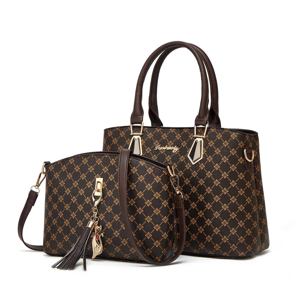 Bolsa Danbaoly de mão versão coreana para mulheres e bolsa de ombro simples.
