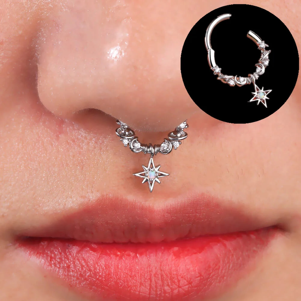 Piercing de nariz vários estilos