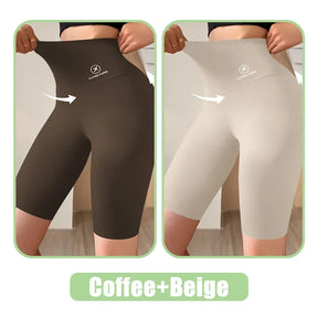 Shorts esportivos para mulheres, leggings de cintura alta, para ciclismo, academia, ioga e fitness.