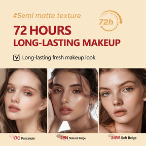 Base Lakerain Super Fit Cushion Refill à prova d'água, 72 horas de duração, com proteção solar UV.