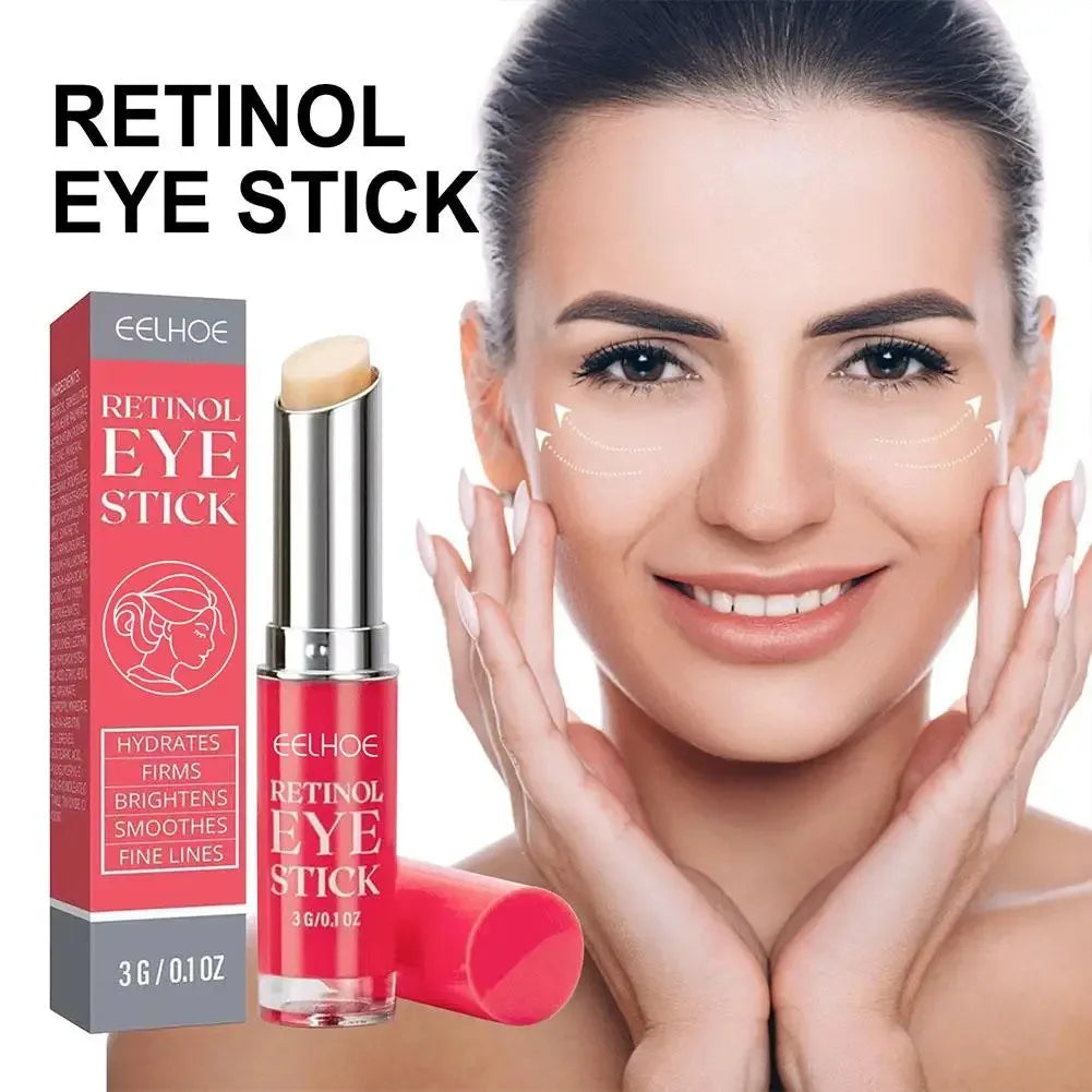 Bastão Retinol EELHOE para região dos olhos. Aumenta a elasticidade da pele e alivia o líquido de essência de círculo escuro para cuidados com os olhos. Suaviza a pele e não irrita.
