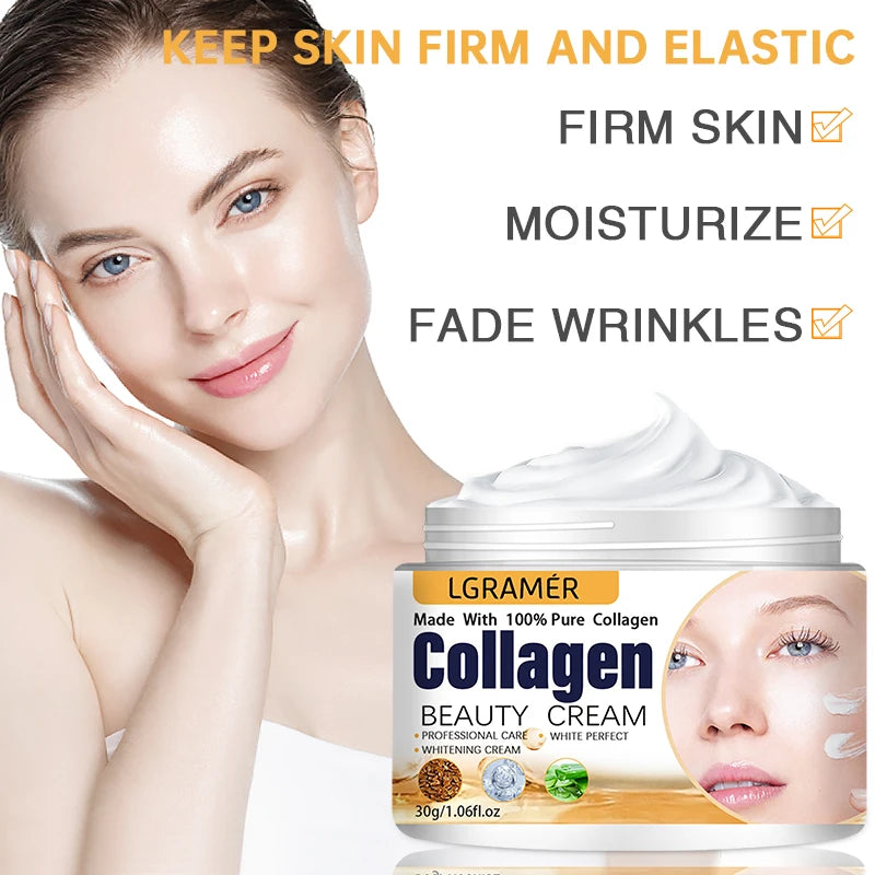 Creme Coreano Anti rugas da LGRAMÉR  para os olhos, hidratante facial anti envelhecimento e nutritivo.