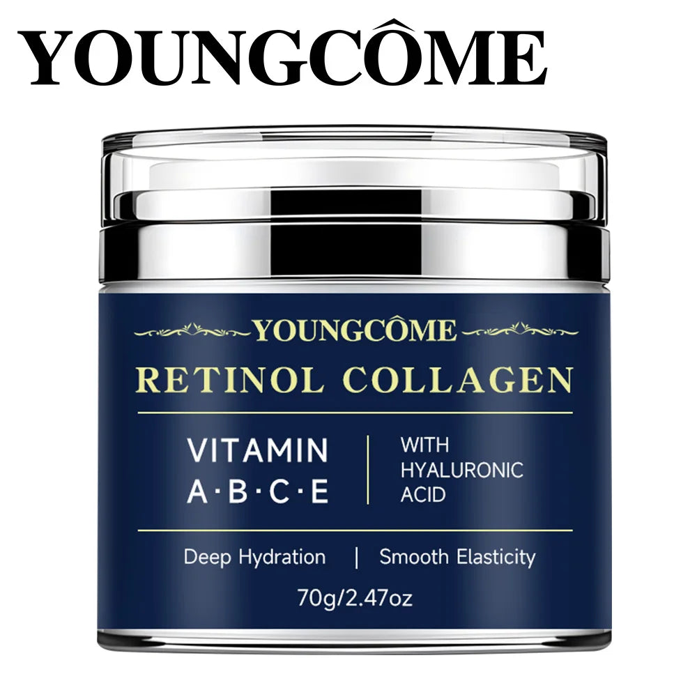 Creme Anti-Idade Premium Youngcôme – Retinol Collagen + Vitaminas A, B, C e E para Pele Mais Jovem, Hidratada e Saudável