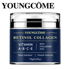 Creme Anti-Idade Premium Youngcôme – Retinol Collagen + Vitaminas A, B, C e E para Pele Mais Jovem, Hidratada e Saudável